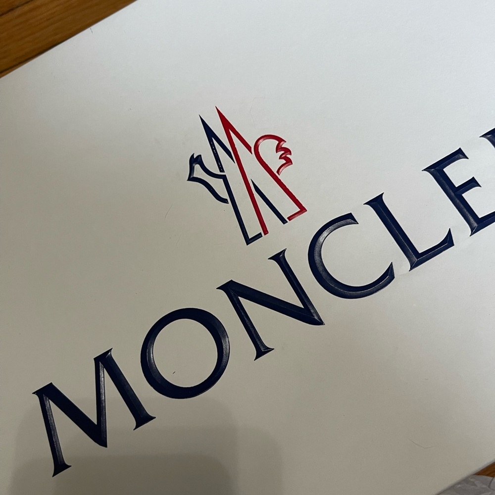 Moncler Pink Logo Slides - Picture 3 of 3